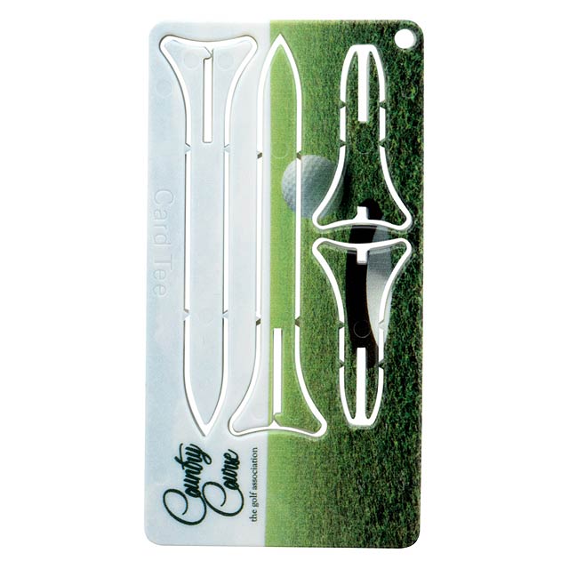 Tunker karta s golfovými týčky - foto