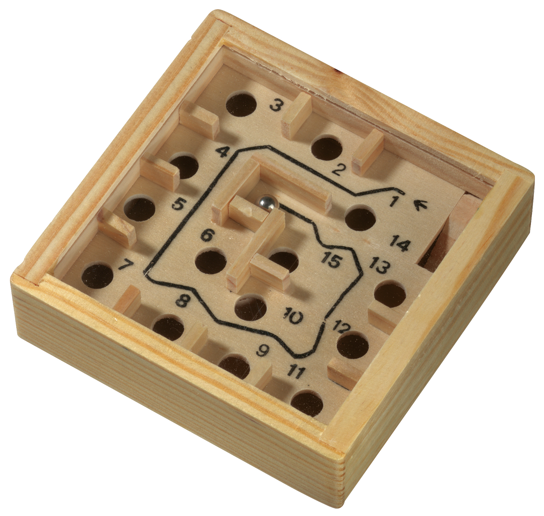 Dřevěná labyrintová hra LOST - foto