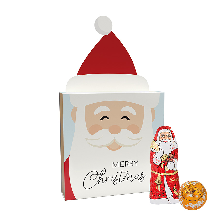 Lindt dárek, reklamní pouzdro „vánoční stromek, Lindt Mini Pralinky - foto Lindt dárek, reklamní pouzdro „vánoční stromek, Lindt Mini Pralinky - foto