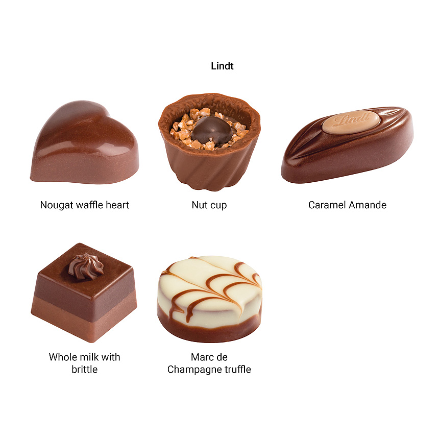 Lindt dárek, reklamní pouzdro „vánoční stromek, Lindt Mini Pralinky - foto Lindt dárek, reklamní pouzdro „vánoční stromek, Lindt Mini Pralinky - foto