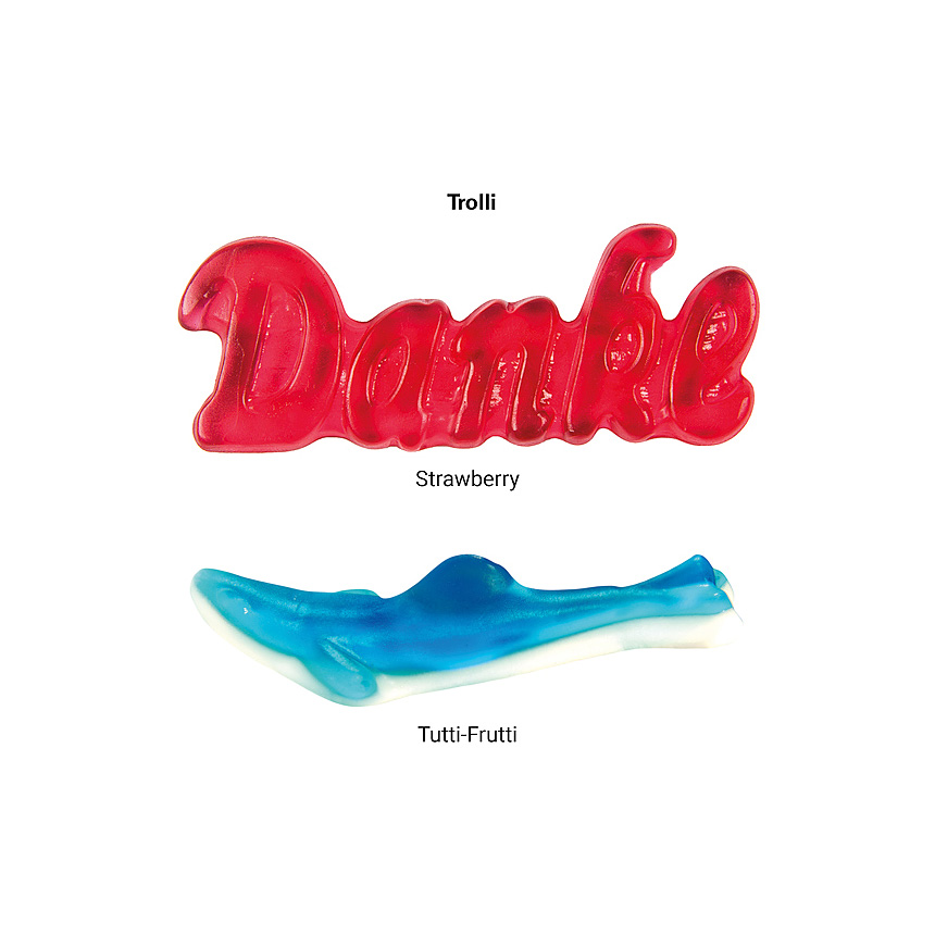 Trolli gumový bonbón single „žralok, průhledná fólie - foto Trolli gumový bonbón single „žralok, průhledná fólie - foto