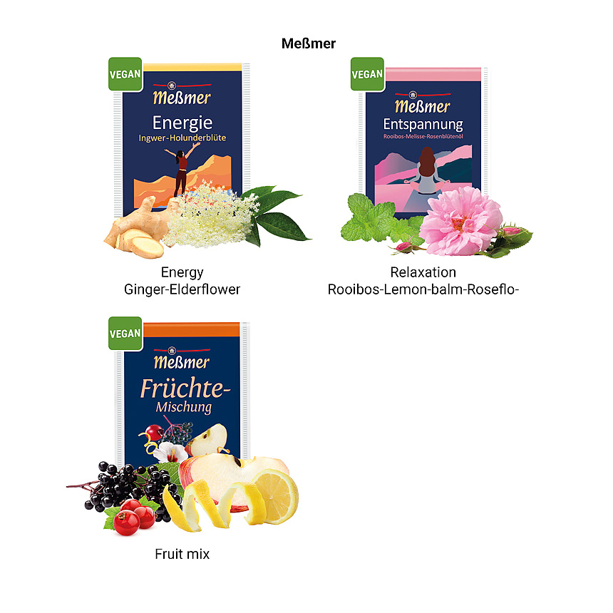Reklamní karta midi, Meßmer čaj relaxace chmel-meduňka - foto Reklamní karta midi, Meßmer čaj relaxace chmel-meduňka - foto