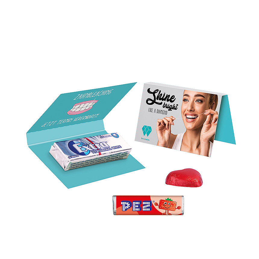 Promotion card, business card format, PEZ candy bar, cola - foto Promotion card, business card format, PEZ candy bar, cola - foto