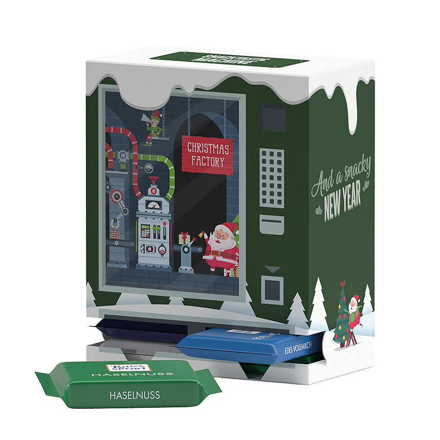 Adventní automat eko midi, 24 Ritter SPORT mini mix - foto Adventní automat eko midi, 24 Ritter SPORT mini mix - foto