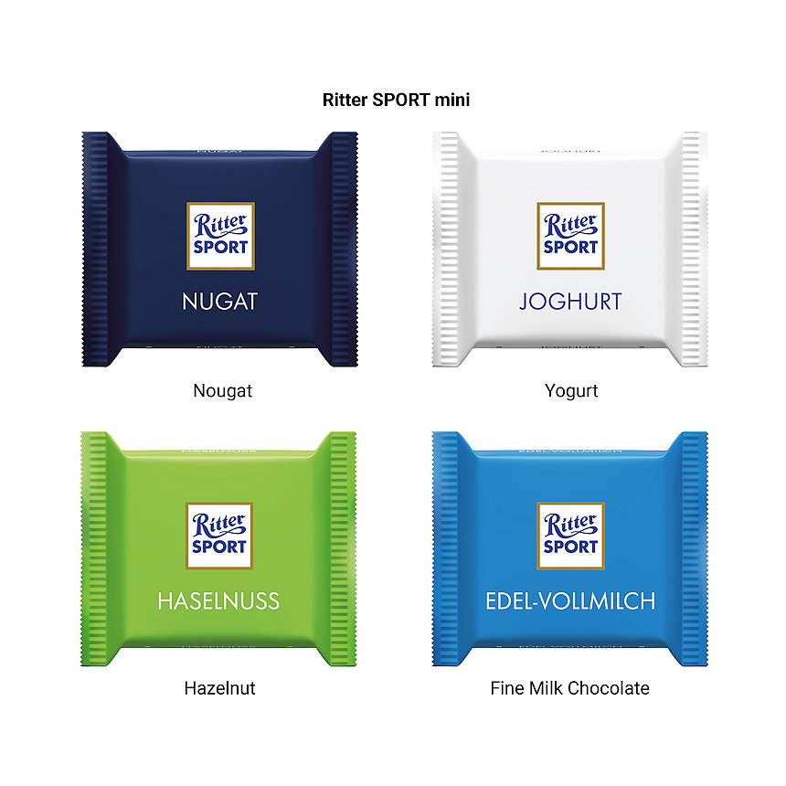 Adventní automat eko midi, 24 Ritter SPORT mini mix - foto Adventní automat eko midi, 24 Ritter SPORT mini mix - foto
