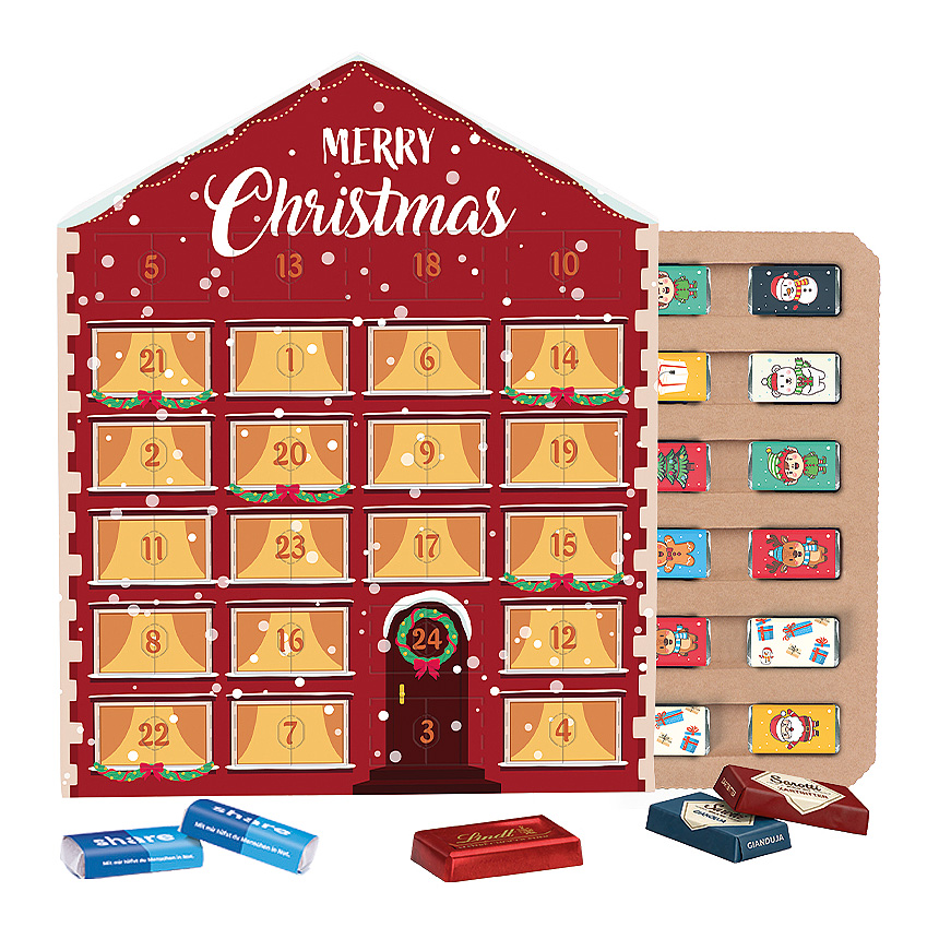 Täfelchen Adventskalender Haus Eco - foto Täfelchen Adventskalender Haus Eco - foto