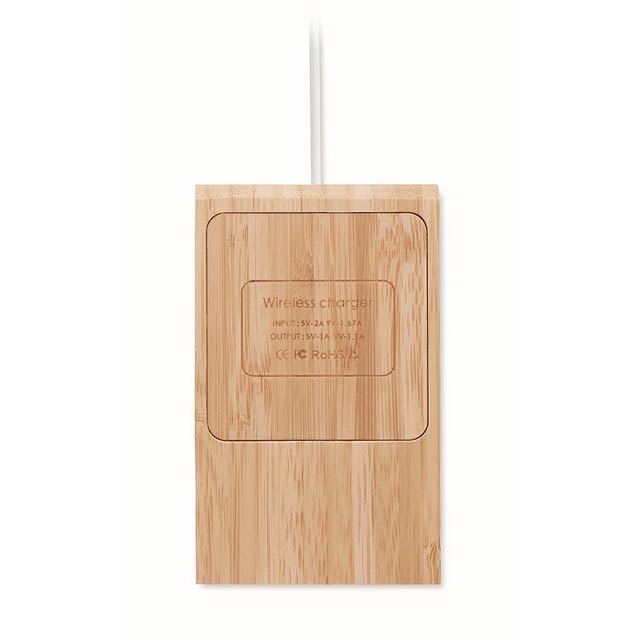 Bambusová bezdrátová nabíječka - ODOS - foto