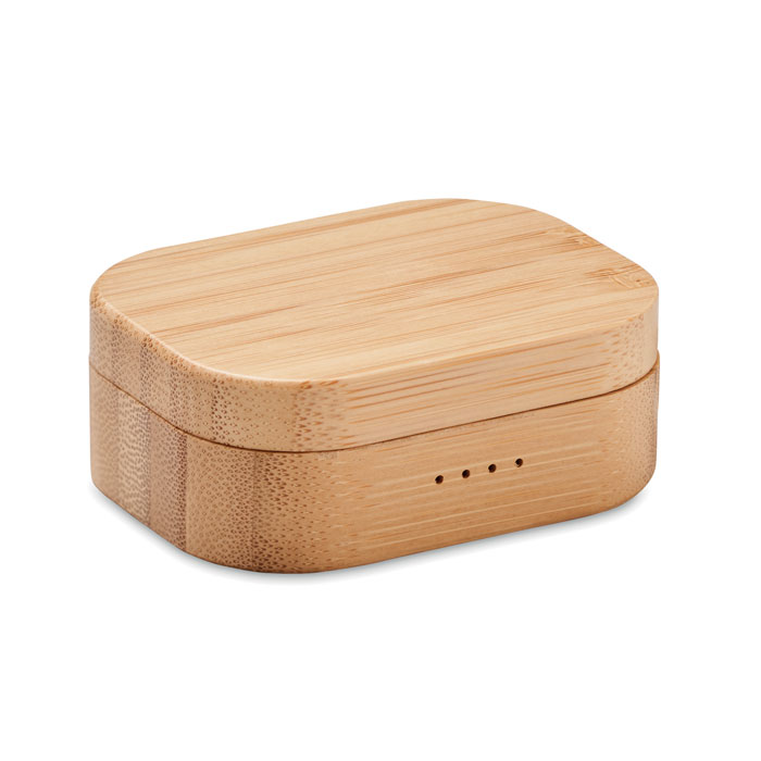 TWS earbuds in bamboo case - JAZZ BAMBOO - foto