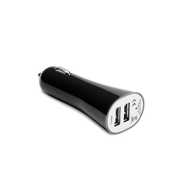 USB 2X car charger  - foto