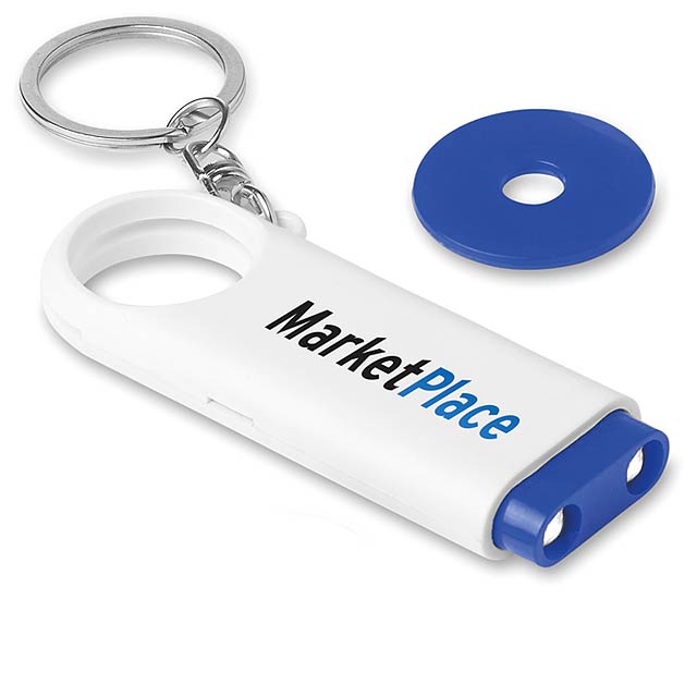 Key ring torch with token  - foto