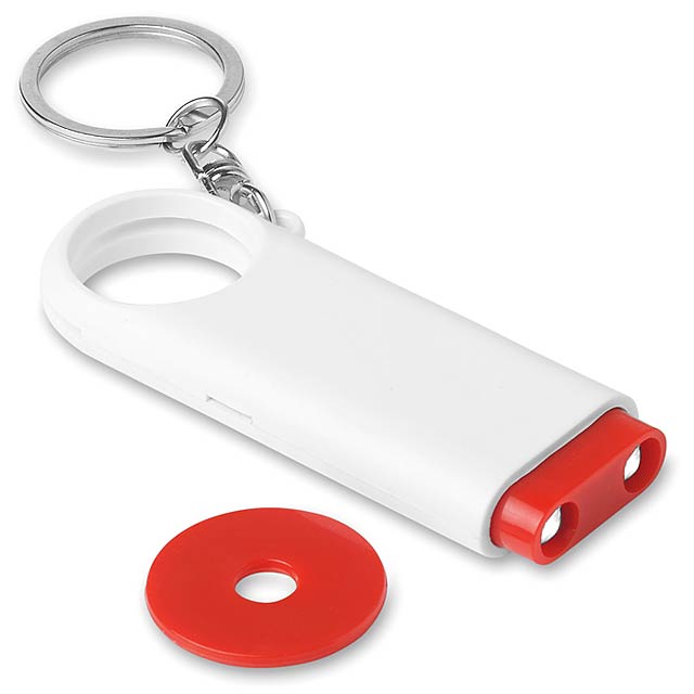Key ring torch with token  - foto