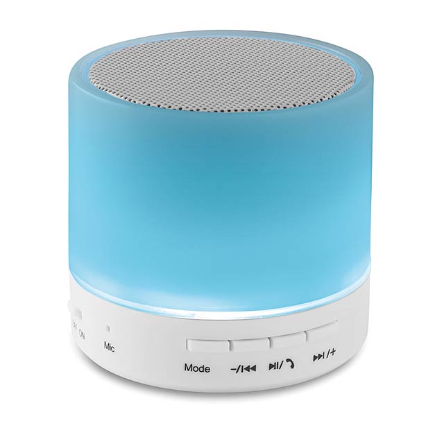 Round Bluetooth speaker LED - ROUND WHITE - foto