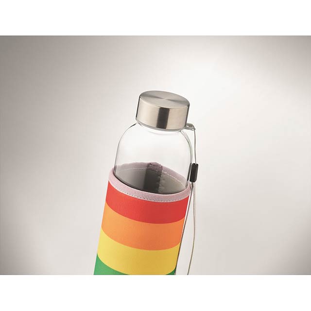 Skleněná lahev v neoprenu - UTAH GLASS - foto