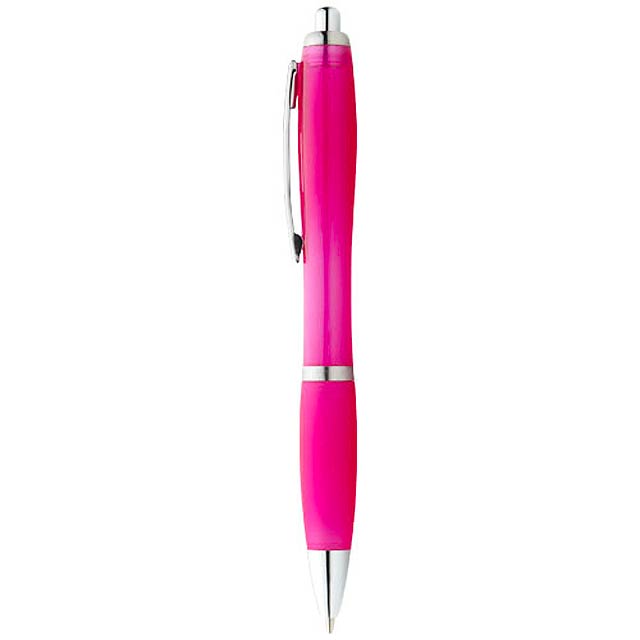 Barevné kuličkové pero Nash s barevným úchopem - foto
