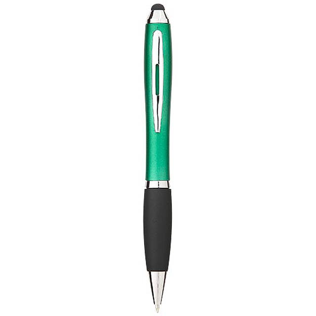 Kuličkové pero a stylus Nash s černým úchopem - foto