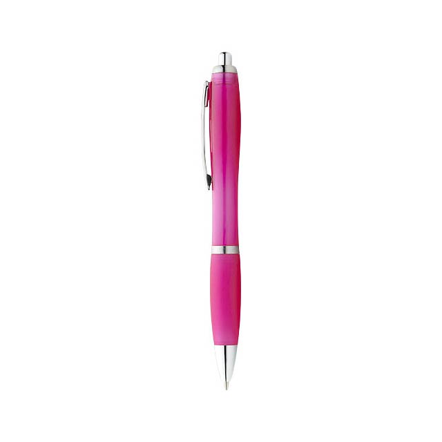 Kuličkové pero Nash s barevným tělem úchopem - foto