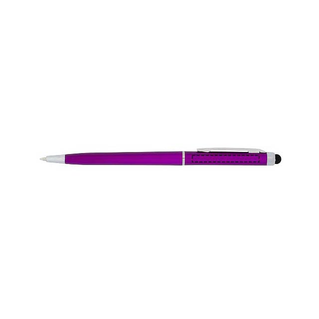 Kuličkové pero a stylus Valeria z ABS plastu - foto
