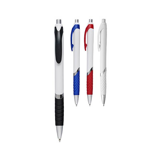 Kuličkové pero Turbo s tělem v bílé barvě - foto