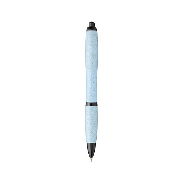 Nash kuličkové pero z pšeničné slámy s černou špičkou - foto