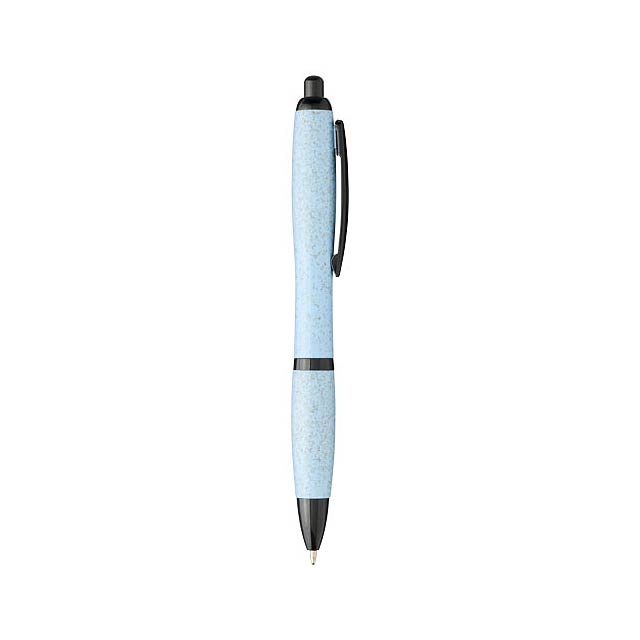 Nash kuličkové pero z pšeničné slámy s černou špičkou - foto