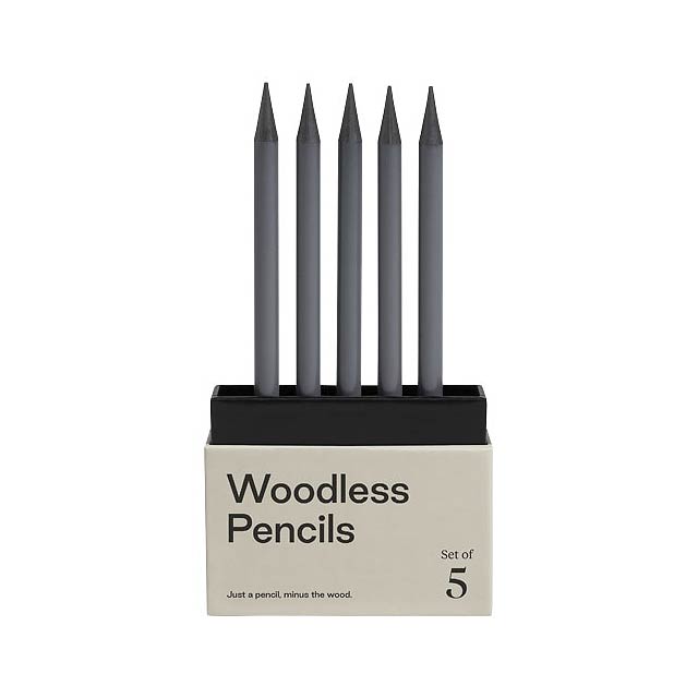 Bezdřevé grafitové tužky 2B v balení po 5 kusech K'arst® - foto