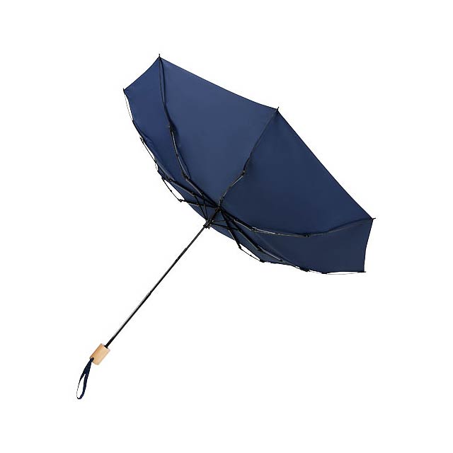 Skládací větruodolný deštník Birgit 21'' z recyklovaného PET materiálu - foto
