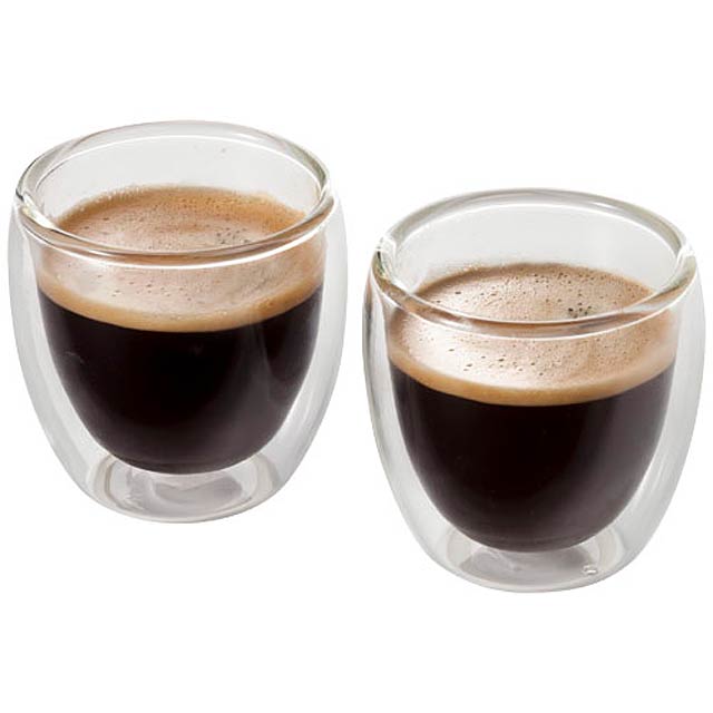 Dvojdílná skleněná sada na espresso Boda - foto