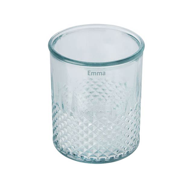 Svícen na čajovou svíčku z recyklovaného skla Estrel - foto