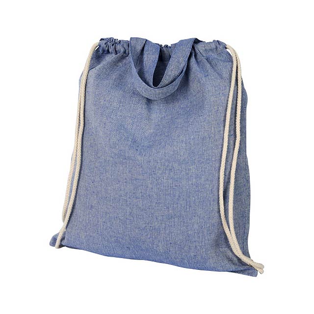 Pheebs batoh se stahovací šňůrkou ze směsi recyklované bavlny a polyesteru 150 g/m² - foto