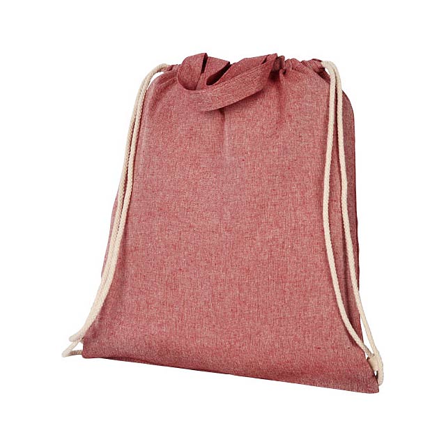 Pheebs šňůrkový batoh z recyklované bavlny 150 g/m². - foto