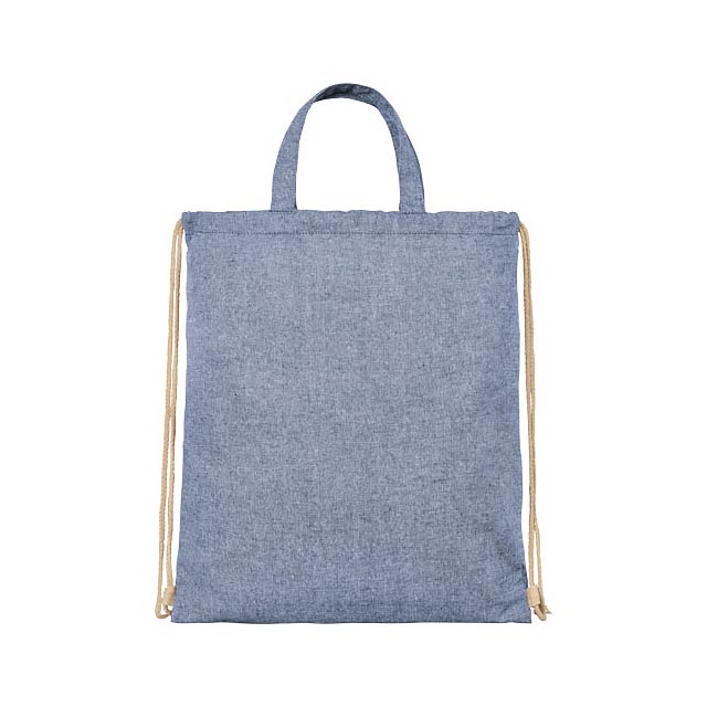 Pheebs šňůrkový batoh ze směsi recyklované bavlny a polyesteru 210 g/m² - foto
