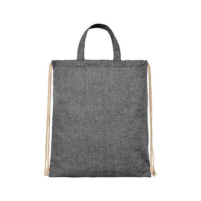 Pheebs šňůrkový batoh ze směsi recyklované bavlny a polyesteru 210 g/m² - foto