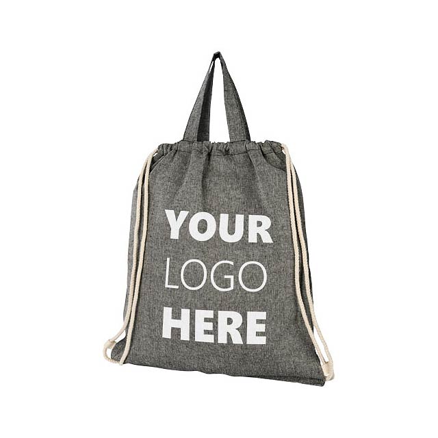 Be Inspired 150 g/m² recycled cotton drawstring backpack 6L - foto
