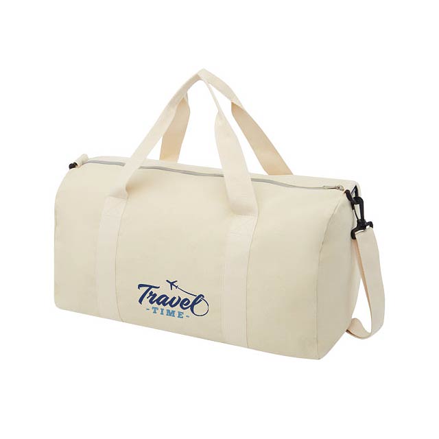 Sportovní taška Pheebs z recyklované bavlny a polyesteru s gramáží 450 g/m² - foto