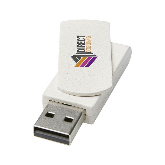 USB flash disk z pšeničné slámy s kapacitou 8 GB Rotate - foto