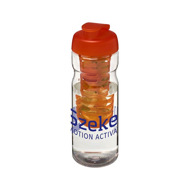 Sportovní láhev s infuzérema vyklápěcím víčkem H2O Base® 650 ml - foto