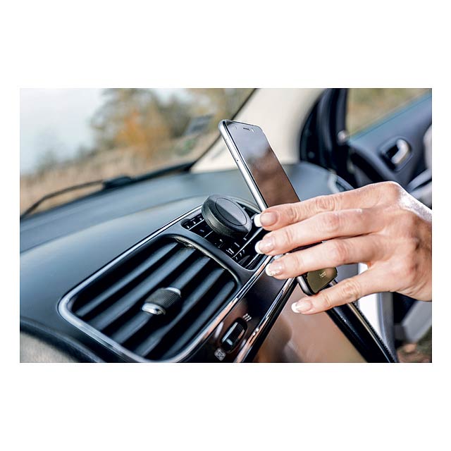 MAGNETO gumený stojanček k mobilnému telefónu do auta, Čierna - foto