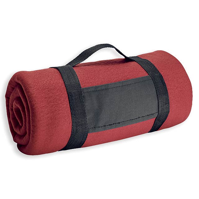 FIT II cestovní fleecová deka, 180 g/m2, Červená - foto