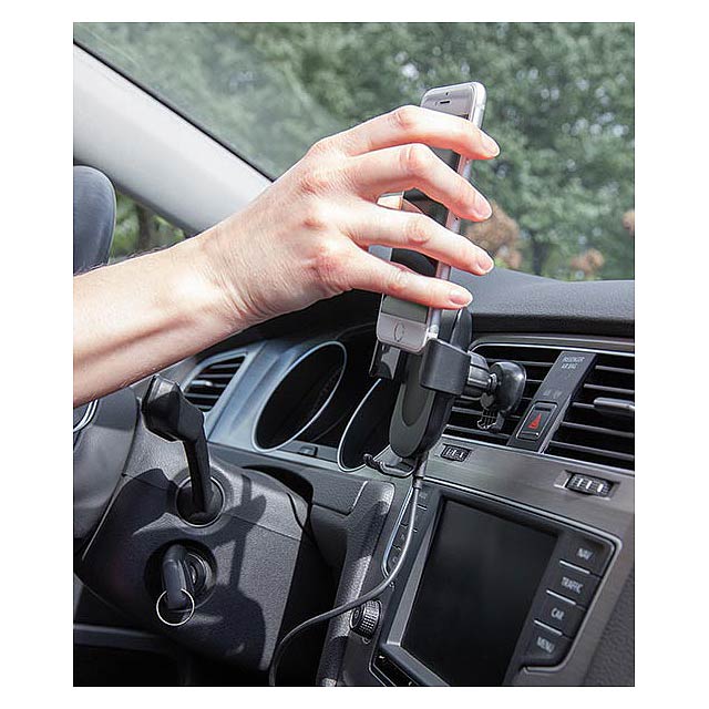 5W bezdrátově nabíjecí držák telefonu do auta Gravity - foto