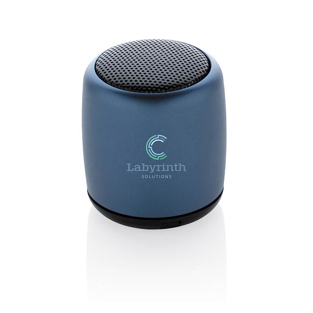 Mini aluminum wireless speaker, blue - foto