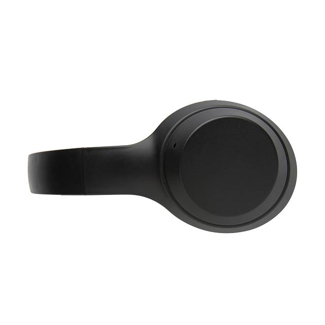 Sluchátka z RCS recyklovaného plastu, černá - foto