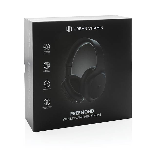 Bezdrátová sluchátka Urban Vitamin Freemond ANC, černá - foto