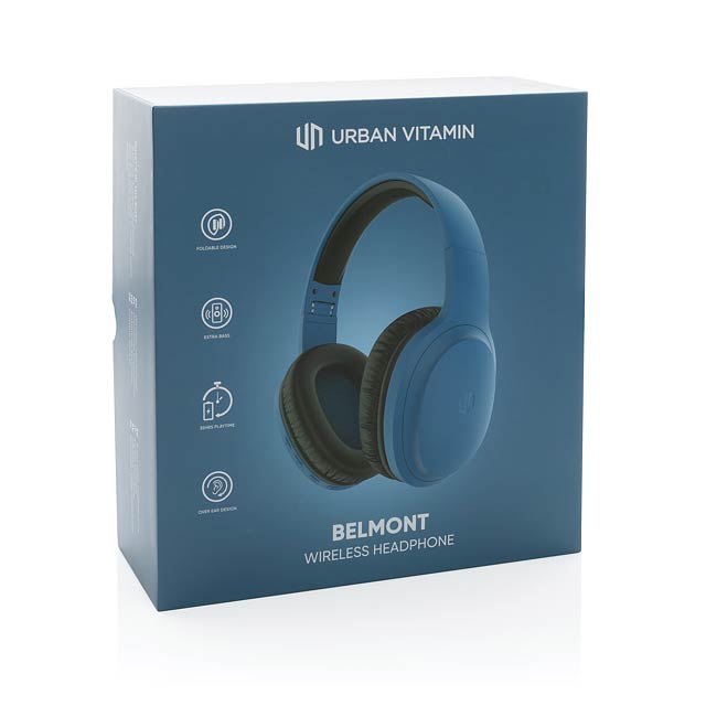 Bezdrátová sluchátka Urban Vitamin Belmont, modrá - foto