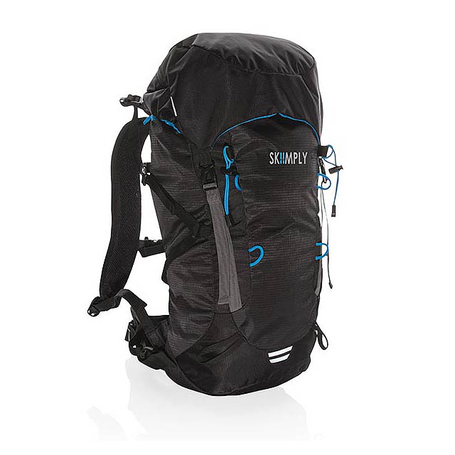 Explorer ribstop large hiking backpack 40L PVC free, black - foto