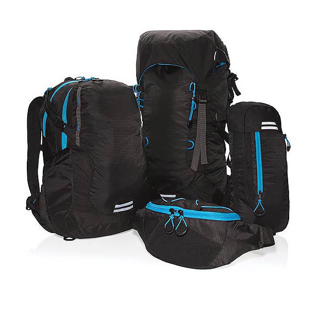 Explorer ribstop large hiking backpack 40L PVC free, black - foto