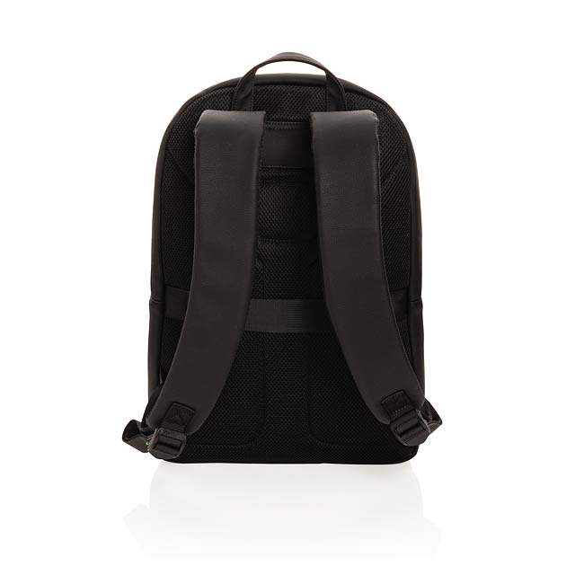 Swiss Peak deluxe vegan leather laptop backpack PVC free, bl - foto