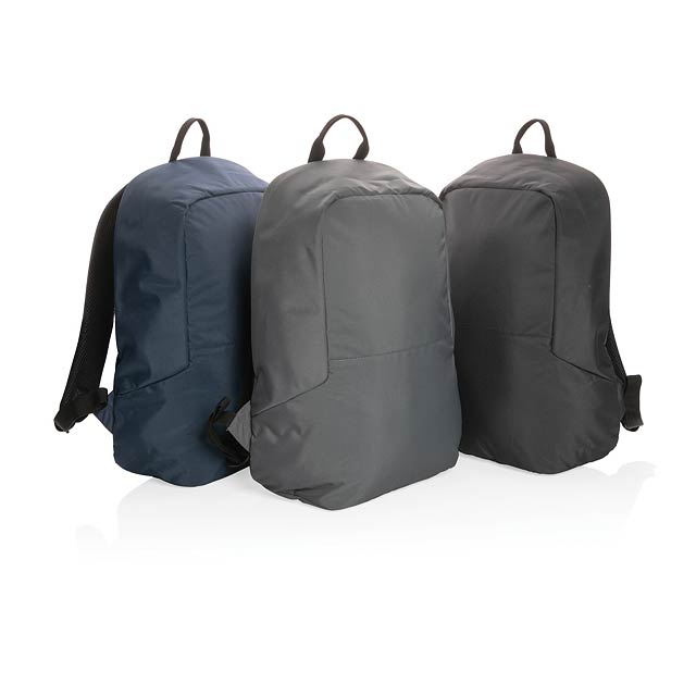 Impact AWARE™ RPET standard anti theft backpack, black - foto