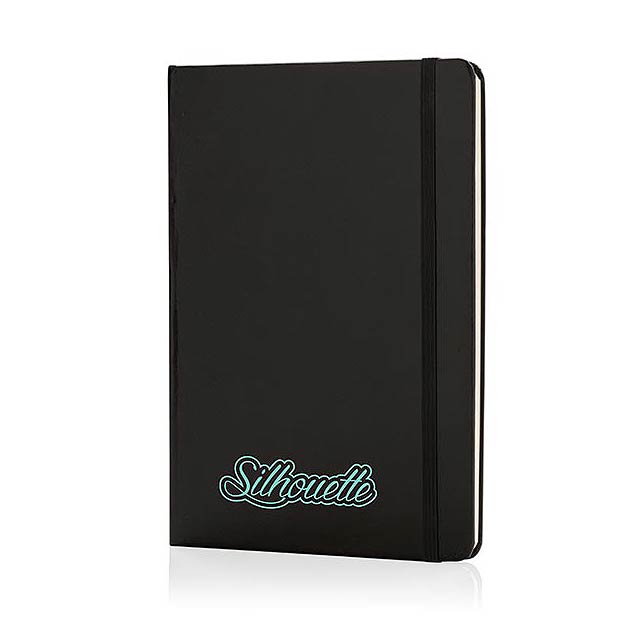 Classic hardcover notebook A5, black - foto