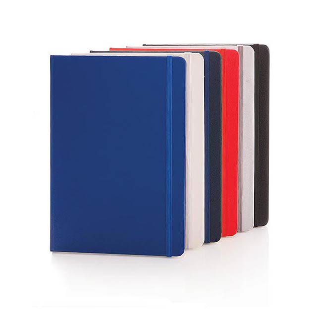 Classic hardcover notebook A5, silver - foto