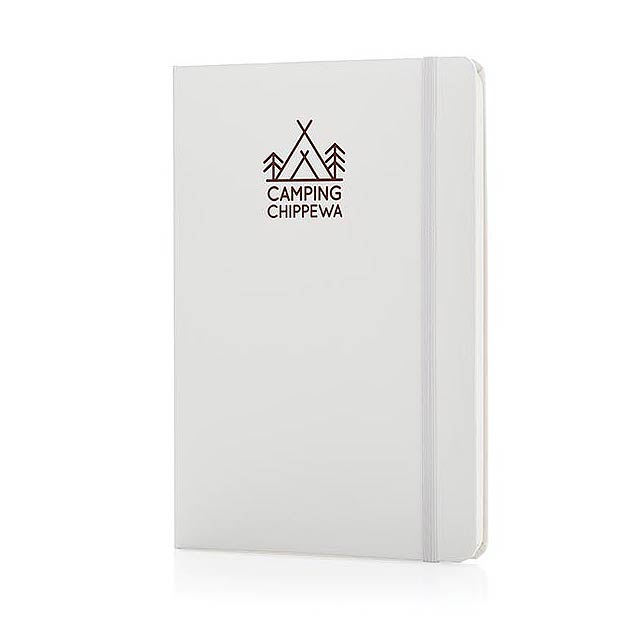Classic hardcover notebook A5, white - foto